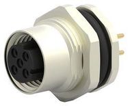 SENSOR CONNECTOR, M12, RCPT, 4POS, PANEL