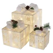 LED presents with decoration, 3 sizes, indoor, warm white, EMOS