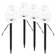 LED decoration – stake lanterns, white, outdoor and indoor, cool white, EMOS