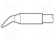 Tip; bent chisel; 1.2x0.7mm; longlife; for soldering station JBC TOOLS