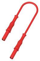 4MM BANANA PLUG TO PLUG LEAD, RED, 1.5M