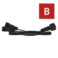 Splitter for interconnecting chains, Standard, black, 0.5 m, outdoor and indoor, EMOS