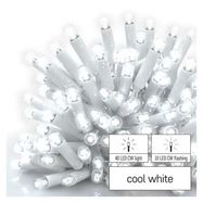 Profi LED intercon. chain, flashing, white – icicles, 3 m, outdoor, cool white, EMOS