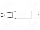 Tip; chisel; 2.2x1mm; longlife; for soldering station JBC TOOLS
