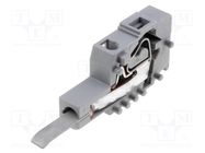 Pluggable terminal block; ways: 1; 0.08÷2.5mm2; spring clamp WAGO