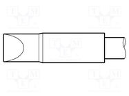 Tip; chisel; 7.5x1.7mm; longlife JBC TOOLS