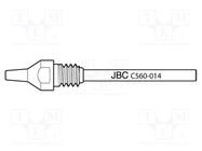 Tip: for desoldering irons; 0.8x2.5mm; Features: longlife 