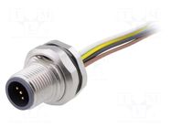 Connector: M12; socket; PIN: 5; male; cables; Thread: M16x1,5; 0.5m CONEC