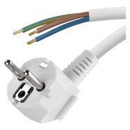 Power Cord PVC 3× 1,0mm2, 5m, white, EMOS