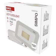 LED floodlight SIMPO 20W, white, IP65, 2000 lm, neutral white, EMOS