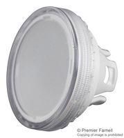 ROUND LENS W/ BEZEL, CLEAR, PLASTIC