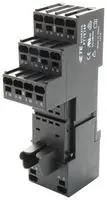 SOCKET, 4 POLE, DIN RAIL, SCREW