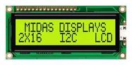 DISPLAY, ALPHANUMERIC, 16X2, YEL/GRN