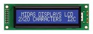 DISPLAY, ALPHANUMERIC, 20X2, WHITE