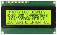 DISPLAY, ALPHANUMERIC, 20X4, YEL/GRN