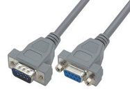 D SUB CABLE, 9POS, PLUG-RCPT, 0.76M