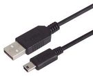 USB CABLE, TYPE A-MINI-USB PLUG, 300MM