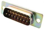 D SUB CONN, PLUG, 15POS, SOLDER
