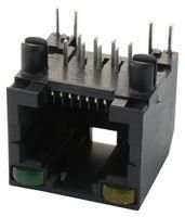 RJ45 CONN, JACK, 8P8C, 1PORT, YEL/GRN