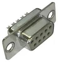 D-SUB CONN, RCPT, 9POS, SOLDER