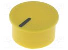Cap; thermoplastic; push-in; Pointer: black; yellow CLIFF