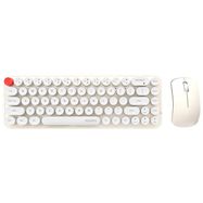 Wireless keyboard + mouse set MOFII Bean 2.4G (White-Beige), MOFII