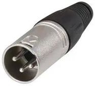 CONNECTOR, XLR AUDIO, PLUG, 3POS, CABLE
