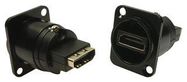 HDMI ADAPTER, RCPT-RCPT, PANEL, BLACK