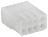 CONNECTOR HOUSING, RCPT, 8POS