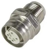 GENDER CHANGER, RCPT, 4POS, M12 D-CODE