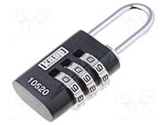 Padlock; shackle,combination code; Protection: low (level 2) 