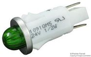 PANEL MOUNT INDICATOR, LED, 12.7MM, GREE