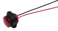 PANEL INDICATOR, 14MM, RED, 28VDC