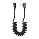 USB to USB-C cable, Mcdodo CA-7310, angled, 1.8m (black), Mcdodo