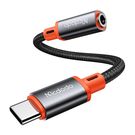 USB-C to AUX mini jack 3.5mm audio adapter Mcdodo CA-7561, DAC, 0.11m (black), Mcdodo