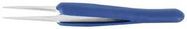 ESD TWEEZER, STRAIGHT/ROUND, 125MM