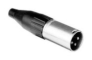 CONNECTOR, XLR, PLUG, 3POS, CABLE
