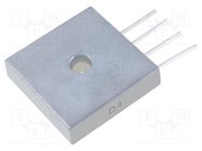 Bridge rectifier: single-phase; Urmax: 600V; If: 25A; Ifsm: 270A 