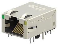 RJ45 CONNECTOR, JACK, 8P8C, 1PORT, TH; Modular Connector Type:RJ45 Jack; Port Configuration:1 x 1 Port; No. of Positions / Loaded Contacts (per Port):8P8C; LAN Category:Cat6; IP Rating:-; Connector Mounting:Through Hole Mount; Connector Orientation:Right 