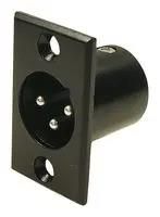 CONNECTOR, XLR, JACK, 3POS, PANEL