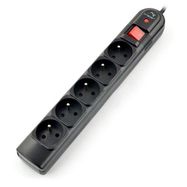 Power strip with protection Tracer PowerGuard black - 5 sockets - 1.8m