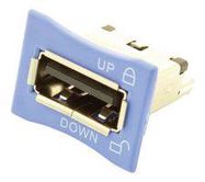 USB CONNECTOR, 2.0 TYPE A, RCPT, THT