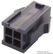 CONNECTOR HOUSING, PLUG, 4POS, 4.2MM