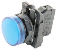 PILOT LIGHT, 22MM, BLUE, 240VAC