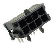 CONNECTOR, HEADER, 8POS, 2ROW, 3MM