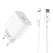 Wall Charger with + Lightning Cable XO L77 20W (white), XO