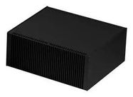 ENCLOSURE, HEAT SINK, ALUMINIUM, BLACK