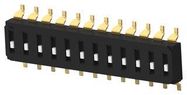 DIP SWITCH, 12POS, SPST, SLIDE, SMD