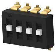 DIP SWITCH, 4POS, SP3T, SLIDE, SMD