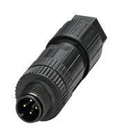 SENSOR CONNECTOR, M12, PLUG, 4POS, CABLE